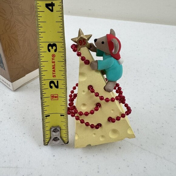 VTG Hallmark Ornament Magic "Chris Mouse Tree" Lights 1995 11th In Series W/Box - Picture 9 of 9